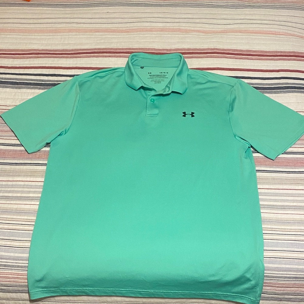 Under Armour Men's Teal Polo Shirt